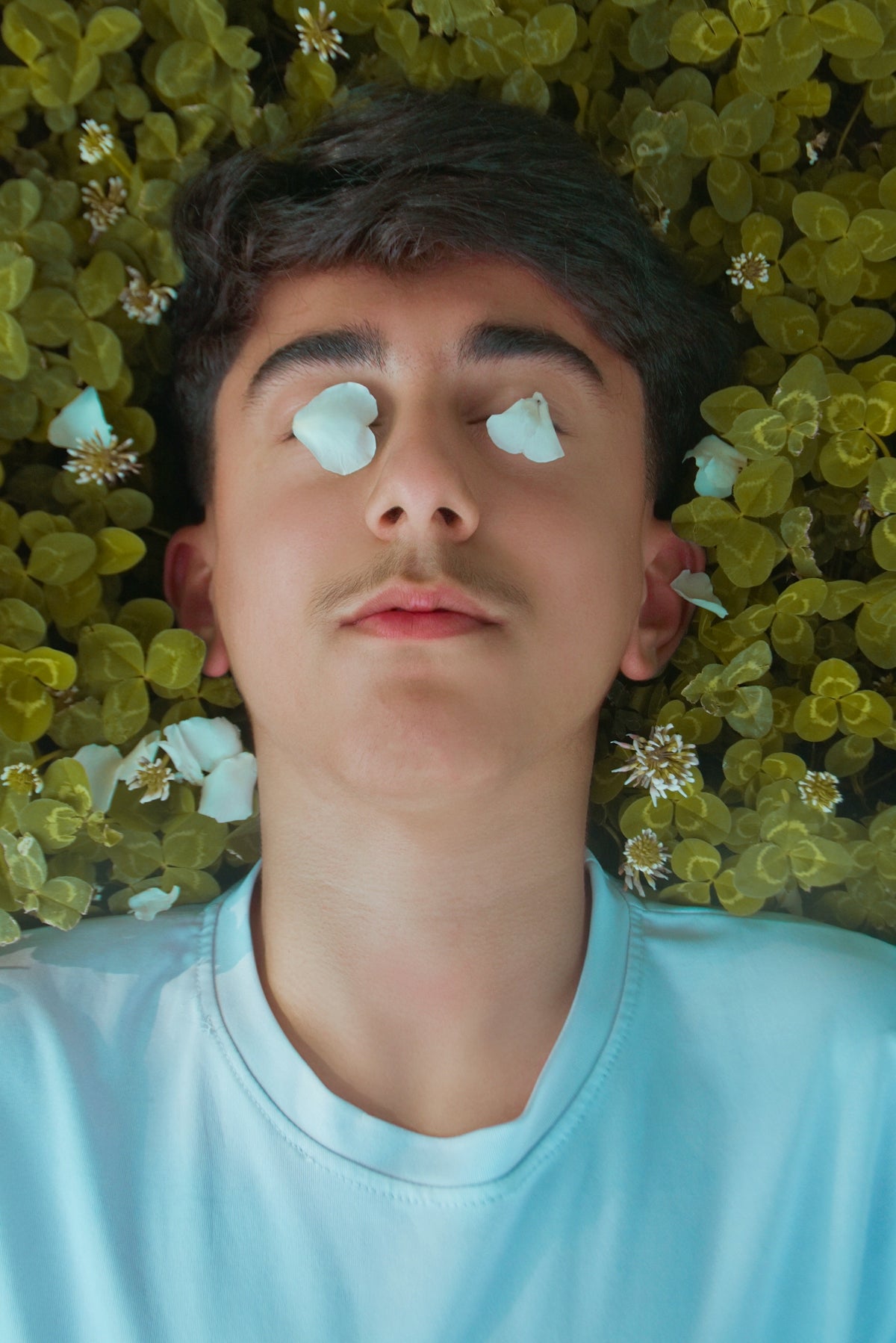 a person with blue eyes