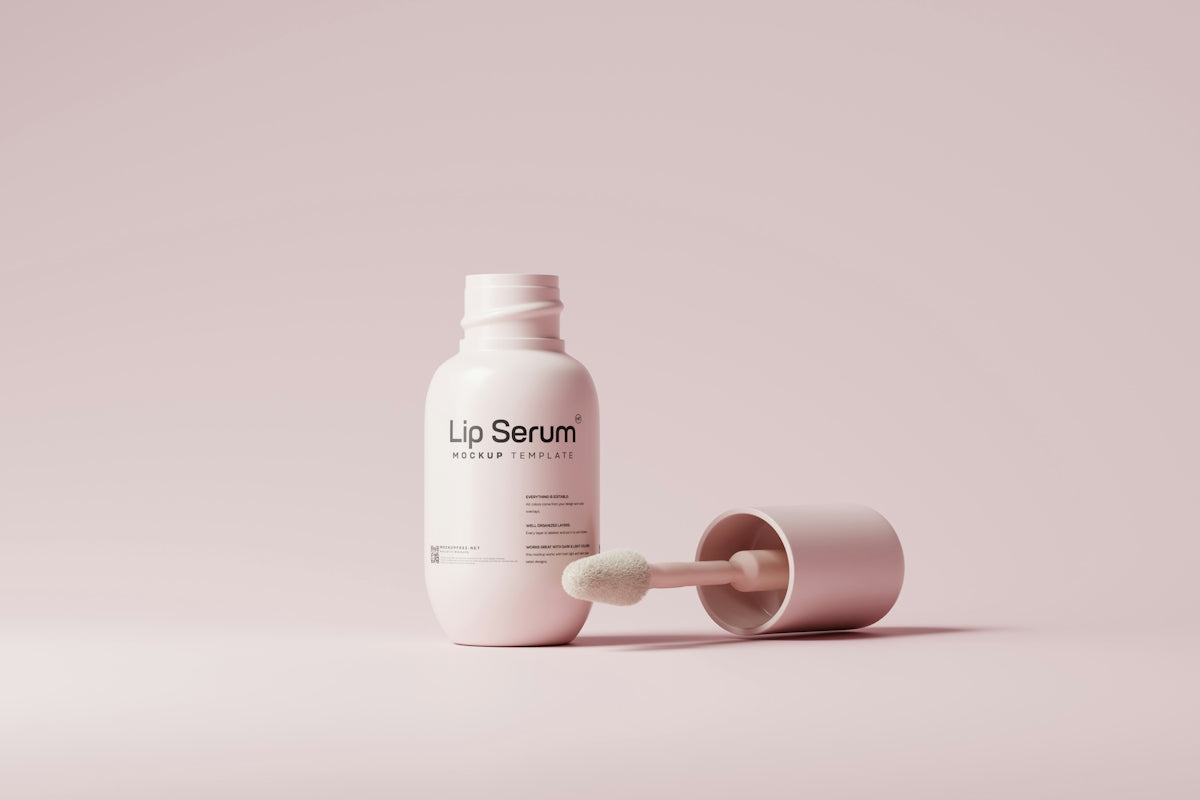 a bottle of lotion next to a tube of lotion