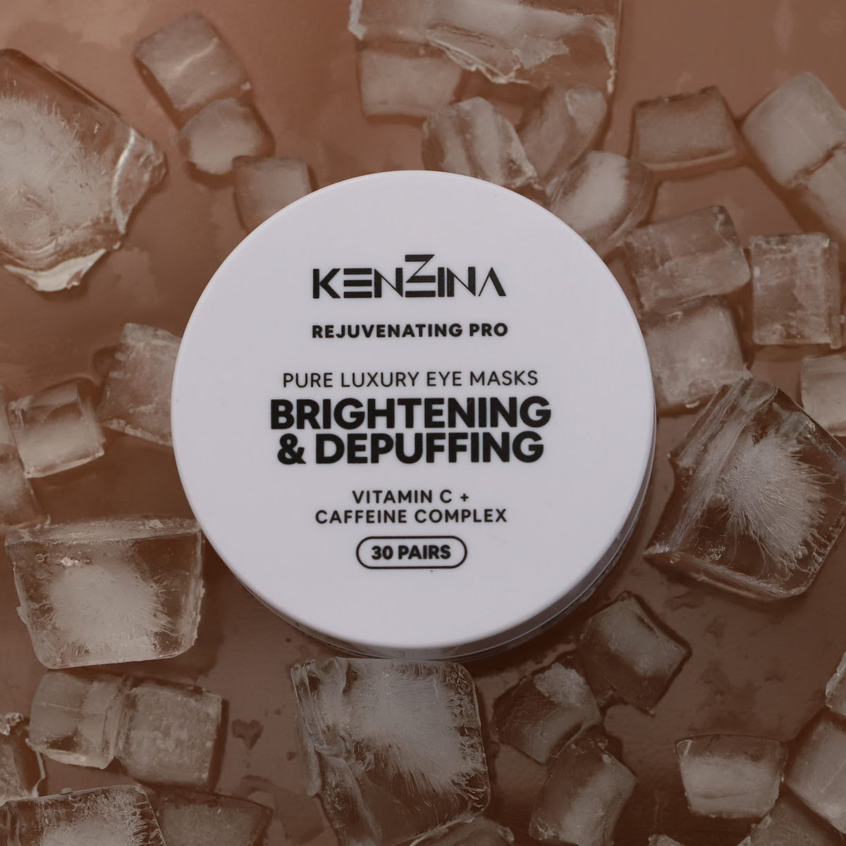 Brightening & Depuffing jar on ice: keep it in the fridge for a cooler feel