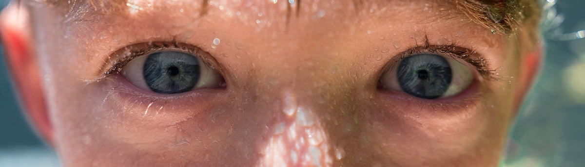 boy's blue eyes