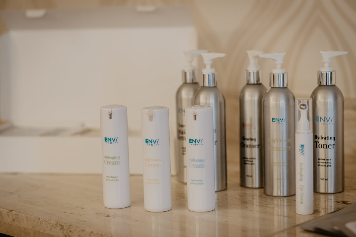 white plastic bottles on brown wooden table