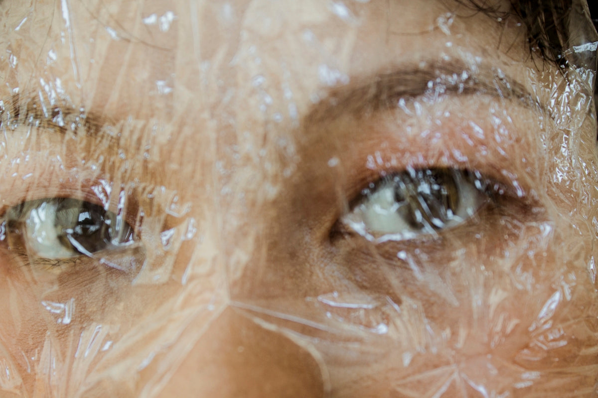 persons eye with green eye