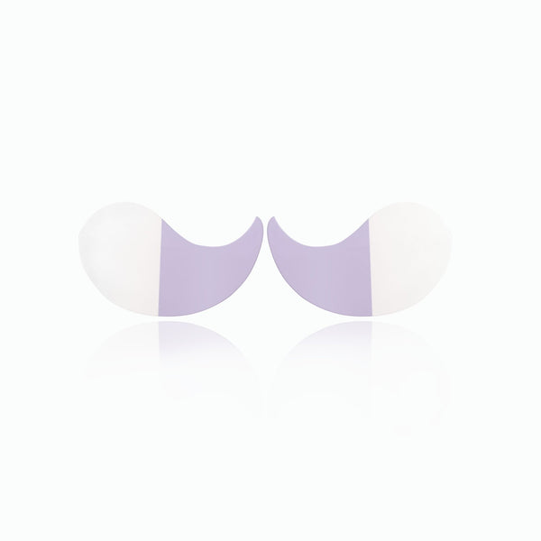 One pair of purple and white Collagen Boost under-eye masks